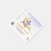 Halloween Niedlich Hexengeburt Serviette (Ecke)