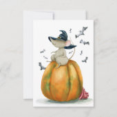 Halloween Niedlich Hexenmäuse Karte (Vorderseite)