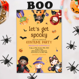Halloween Niedlich Kids Costume Party Einladung