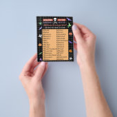 Halloween Niedlich Kids Scavenger Jagdliste Flyer (Gruppe)