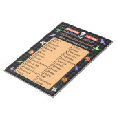 Halloween Niedlich Kids Scavenger Jagdliste Notizblock (angewinkelt)