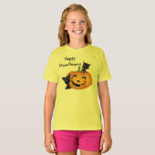 Halloween Niedlich Kitten Pumpkins Shirt (Vorne ganz)