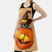 Halloween Niedlich Kitty Hexe und Kürbisfreund Schürze (InSitu)