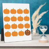 Halloween-Niedlich-Kürbispatch Fotoplatte (Seite)