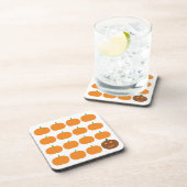 Halloween-Niedlich-Kürbispatch Getränkeuntersetzer (Rechte Seite)