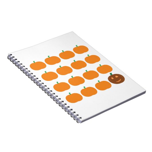 Halloween-Niedlich-Kürbispatch Notizblock (Rechte Seite)