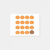 Halloween-Niedlich-Kürbispatch Post-it Klebezettel (Vorderseite)