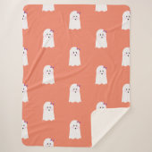 Halloween Niedlich Little Ghost Girls Sherpadecke (Vorderseite)