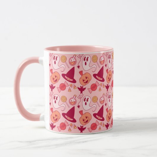 Halloween Niedlich Pastel Pink Girl Tasse (Links)