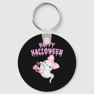 Halloween Niedlich Pink Ghost Fall Apparel Girls Schlüsselanhänger