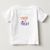 Halloween Niedlich Pink & Lila Kürbishut Baby T-shirt (Rückseite)