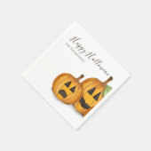 Halloween Niedlich Pumpkins Jack O'lanterns Simple Serviette (Ecke)