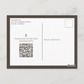 Halloween Niedlich Pumpkins Jack Simple Social Med Postkarte (Rückseite)