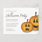 Halloween Niedlich Pumpkins Jack Simple Social Med Postkarte (Vorderseite)