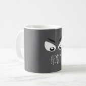 Halloween Niedlich Simple Ghost Eyes Whimsical Kaffeetasse (Vorderseite Links)