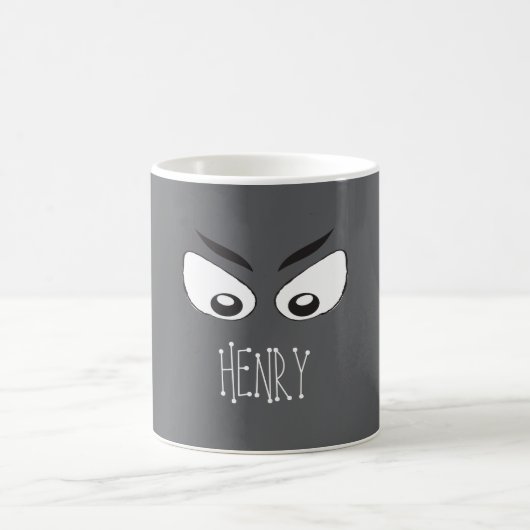 Halloween Niedlich Simple Ghost Eyes Whimsical Kaffeetasse (Mittel)