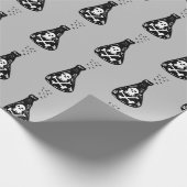 Halloween Niedlich Skeleton Giftlöffel Geschenkpapier (Ecke)