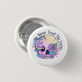 Halloween Niedlich Skull Button (Vorne & Hinten)