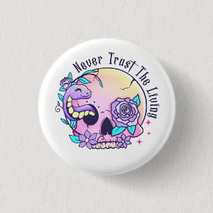 Halloween Niedlich Skull Button