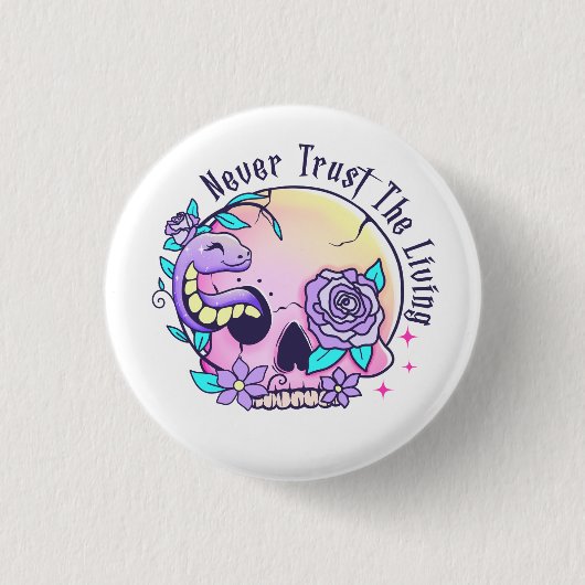 Halloween Niedlich Skull Button (Vorderseite)