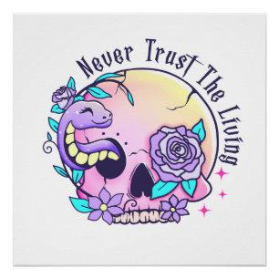 Halloween Niedlich Skull Poster