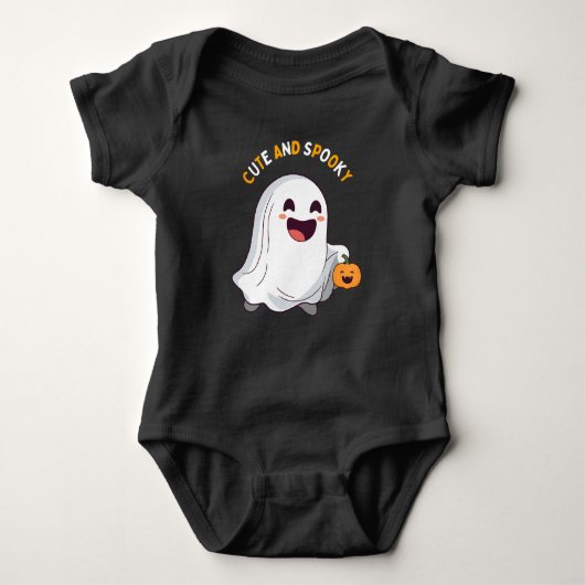 Halloween Niedlich & Spooky Baby Strampler (Vorderseite)