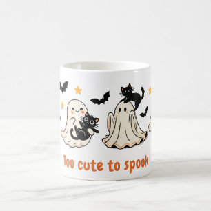 Halloween Niedlich Spooky Ghost Cat - Fall Geschen Kaffeetasse