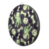 Halloween Niedlich Spooky Glowing Skelettknochen S Dartscheibe (Vorderseite rechts)