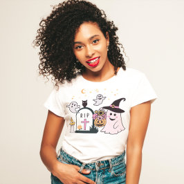 HALLOWEEN NIEDLICH SPOOKY GRAVEYARD GHOSTS CUSTOM T-Shirt