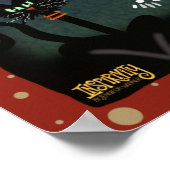 Halloween Niedlich Spooky Skelettkatzenmonster Poster (Ecke)