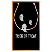 Halloween Niedlich Spooky Trick oder Treat Ghosts Kleine Geschenktüte (Rückseite)