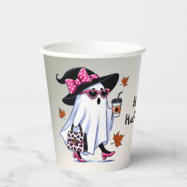 Halloween Niedlich-stilvoller Hexenghost Eleganter Pappbecher