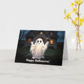 Halloween Niedlich und lustig Karte (Gelbe Blume)