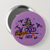 Halloween Niedlich Wicked Witz Button (Vorne & Hinten)