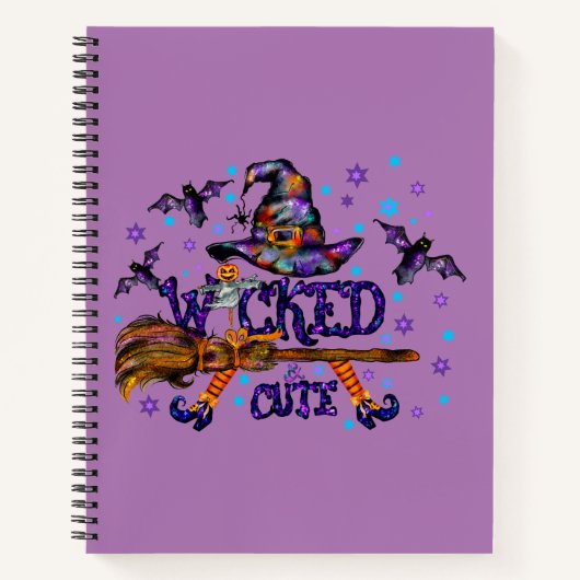 Halloween Niedlich Wicked Witz Notizblock (Vorderseite)