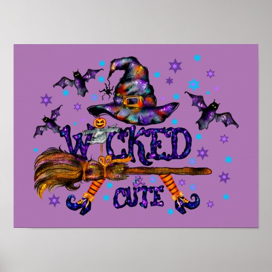 Halloween Niedlich Wicked Witz Poster (Vorne)