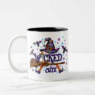 Halloween Niedlich Wicked Witz Zweifarbige Tasse