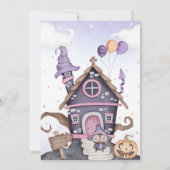 Halloween Niedlich Witz Geburtstagsparty Spooktacu Einladung (Rückseite)