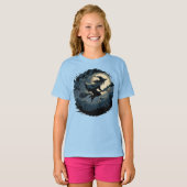 Halloween Niedliche Beängstigende Hexe T-Shirt (Vorne ganz)