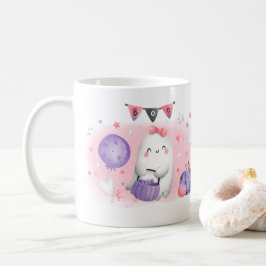 Halloween Niedliche Boo-Pink-Tasse Kaffeetasse