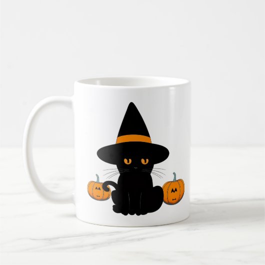 Halloween Niedliche Cartoon-Freunde, Black Baby Ca Kaffeetasse (Links)