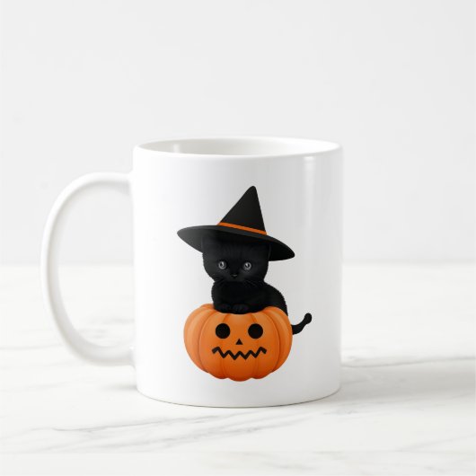 Halloween Niedliche Cartoon-Freunde, Black Baby Ca Kaffeetasse (Links)