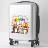 Halloween Niedliche Eichhörnchen Kostüm Aufkleber (Koffer)