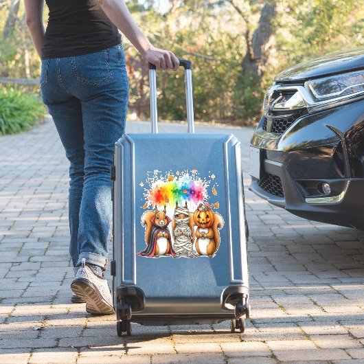 Halloween Niedliche Eichhörnchen Kostüm Aufkleber (Koffer Insitu)