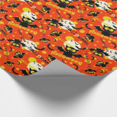 Halloween Niedliche Flieger Geschenkpapier (Ecke)