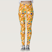 Halloween, niedliche Geister und Tränen Leggings (Vorderseite)