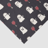 Halloween Niedliche Geister und Weingläser Seidenpapier (Ausschnitt)