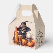 Halloween Niedliche Hexenkiste Gastgeschenk Geschenkschachtel (Rückseite)