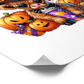 Halloween Niedliche Highland Cow Poster (Ecke)