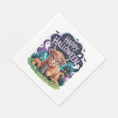 Halloween Niedliche Hochlandkuh (2) Serviette (Ecke)